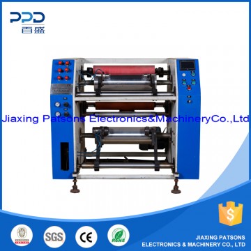 Pre stretching film rewinding machine