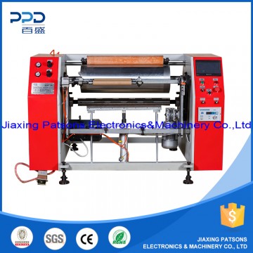 Semi auto aluminium foil rewinding machine